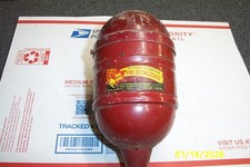 VINTAGE RED COMET FIRE EXTINGUISHER steel cas...