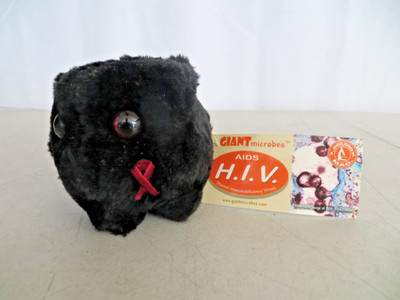 Giant Microbes 4'' AIDS HIV Black Virus Stuffed Plush