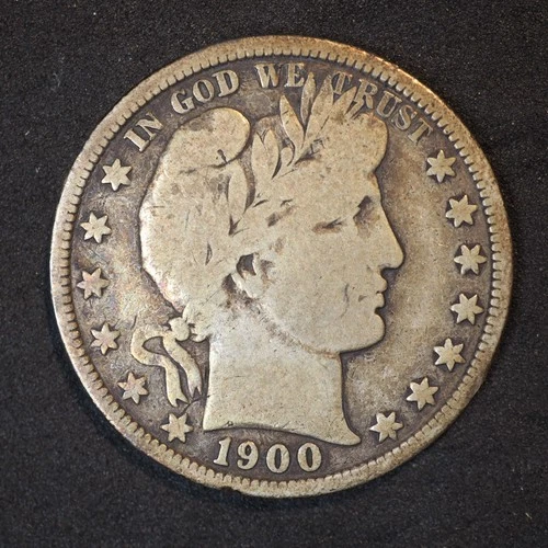 1900 **P** BARBER SILVER HALF DOLLAR ***NICE COIN!***  FREE SHIPPING! C1901
