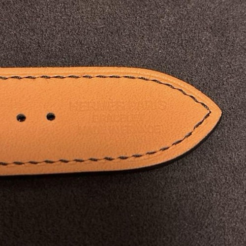 Hermes Black Leather Apple Watch Band Compatible with 44mm 45mm 46mm Models 34mm - 第 6/18 張圖片