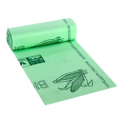 Eco Green Living 140 Liter kompostierbare Müllbeutel für Rollmülleimer - 5er Pack