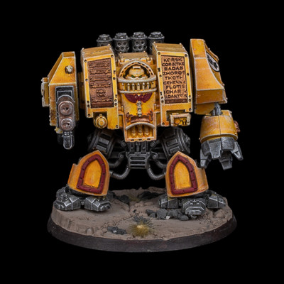 Gut bemalt Drop Pod Imperial Fists Space Marine Warhammer 40k
