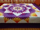 Queen  size  machine pieced and quilted  Patchwork quilt#113 — photo 5