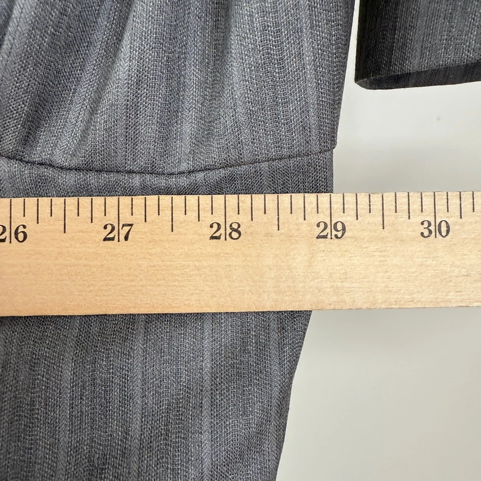 Traje Joseph Abboud Para Hombre 58L Gris Rayas 2 Botones TG Di Fabio Super 120s Lana Foto 3 de 4