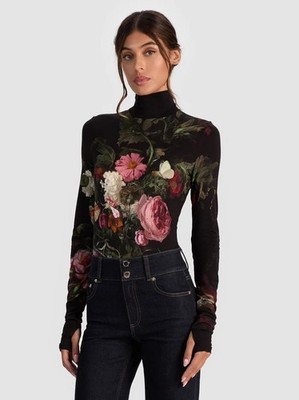 Alice + Olivia Delaina Be Still Turtleneck Top Medium NWT