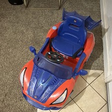 Spider-Man Battery Operated Ride-On Toy Car Blue Red for Ages 3-7