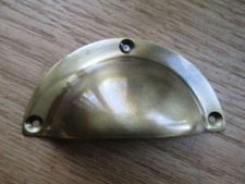 Old retro furniture cupboard cabinet shell cup drawer handle knob pull