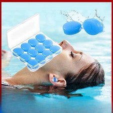 12PCS Silicone Ear Plugs Noise Reduction Sleep Anti Canceling Sound Insulation
