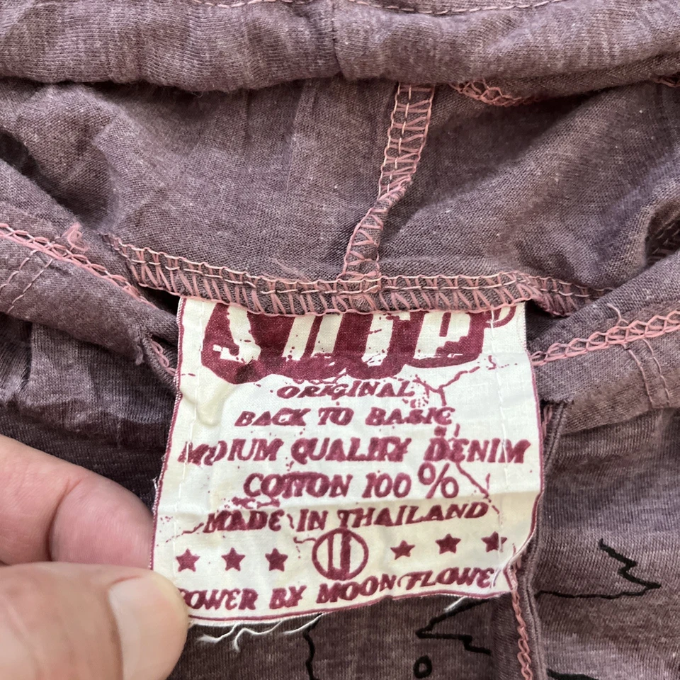 S.U.R.E. Pulôver masculino L com capuz camiseta polvo gráfico Y2K - Imagem 3 de 4