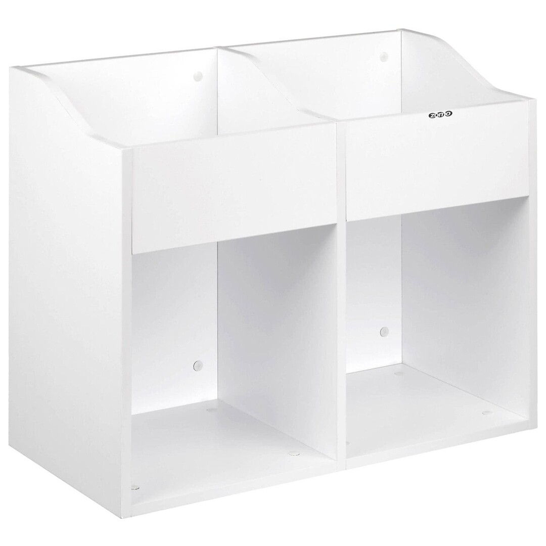 Zomo VS-Box 200-2 Bianco Mobile Scaffale per Dischi Vinili Cd Lp