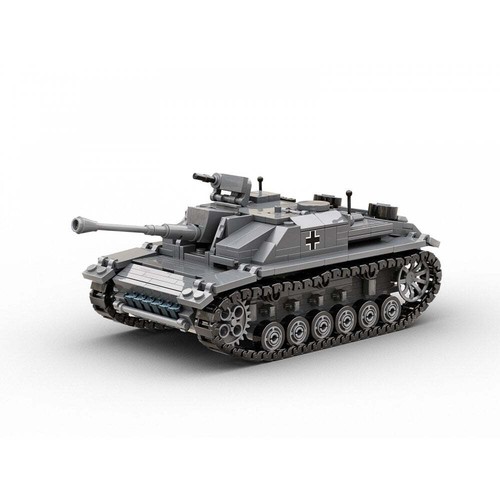 Kit de construcción BuildArmy 0142 1:33 alemán StuG III Ausf.G tanque destrucción 660 piezas - Imagen 3 de 4