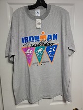 Vintage Ironman Triathlon Tshirt Size XL Made In USA Kona Hawaii Graphic