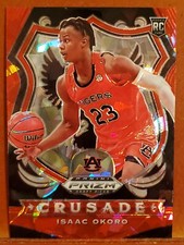 2020-21 Panini Prizm Draft Picks Red Ice #84 Isaac Okoro CR AUBURN 