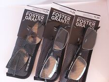 3 Pair Foster Grant Men's Paolo Style Readers - With Case - Pick Your Strength