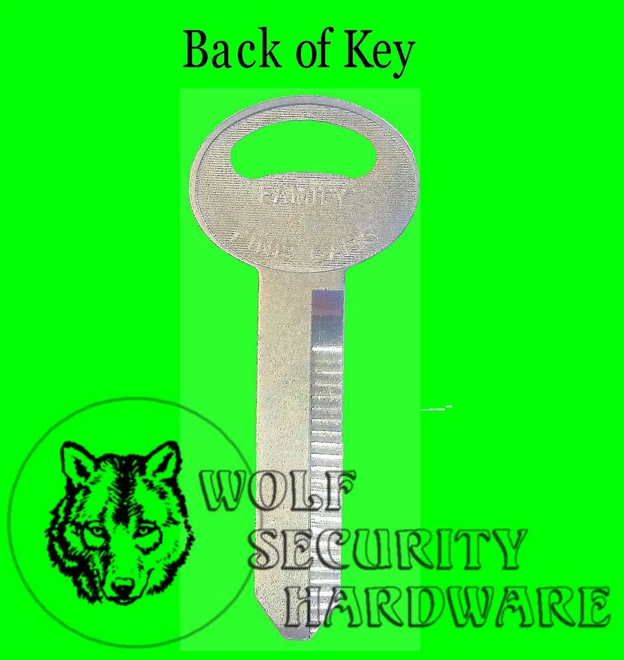 Lot of 4 Ford Logo OEM Ignition Door H51 Trunk H50 Key Blank Square Round Head - Image 3 of 4