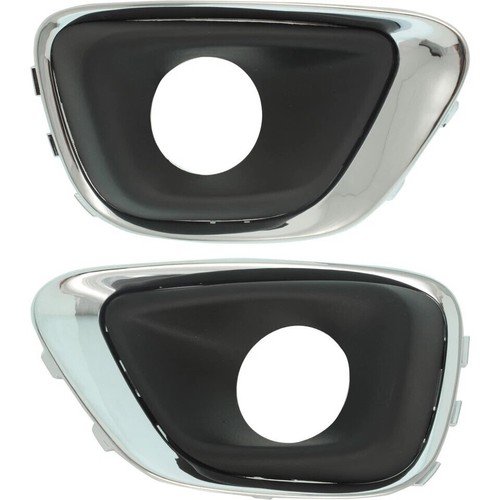 Fog Light Trim For 2014-2017 Jeep Compass Set of 2 Driver and Passenger Side - Picture 12 of 14
