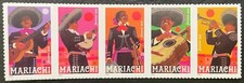2022 Scott #5703-5707, Forever MARIACHI - Mint NH - Striscia di 5 francobolli