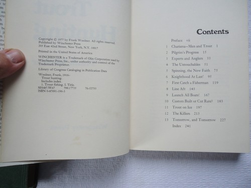 Trout Hunting by Frank Woolner (1977, Hardcover w/ D/J) 1st Edition Good Cond - Picture 2 of 3