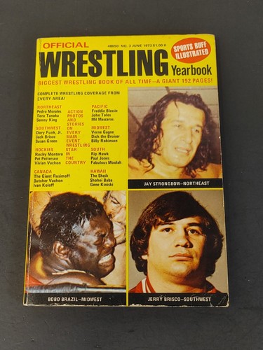 Official Wrestling Yearbook 1973 Sports Buff Illustrated Jerry Briscoe Strongbow