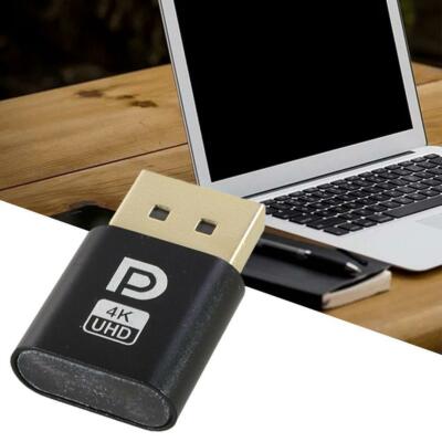 1x DP Virtual Display Adapter Displayport Dummy Plug Headless Emulator Hot