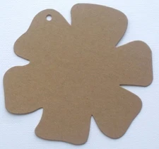 {4}  LARGE FLOWER - Chipboard Pages ~ Make an Album - Bare Die Cuts - 5" 