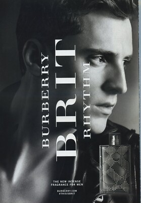 2015 Vintage Magazine Page Ad George Barnett for Burberry Brit Rhythm Fragrance