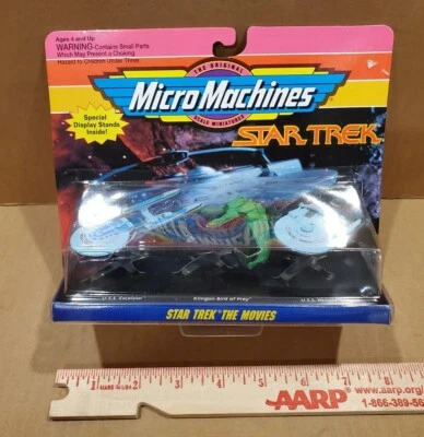 Micro Machines Star Trek The Movies 3 Ship Pack, NIP, Galoob 1993,Klingon, - Image 1 of 4