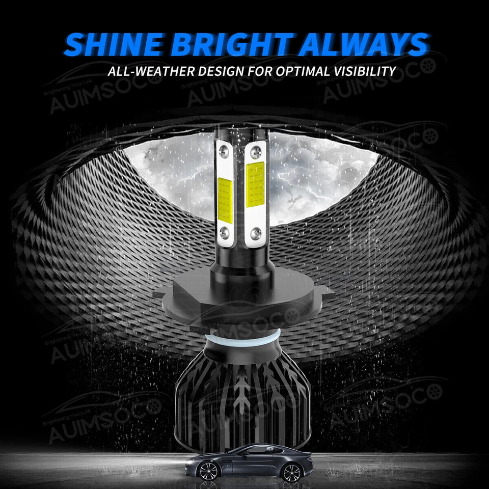 Kit de bombillas LED altas/bajas antiniebla 6000K blancas para Nissan X-Trail 2002-2003 Foto 4 de 4