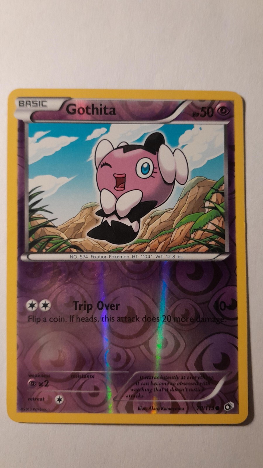 Gothita 70/113 Reverse Holo Pokemon Legendary Treasures Lightly played