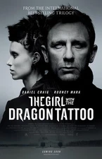 The Girl With The Dragon Tattoo movie poster (b) Daniel Craig, Rooney Mara