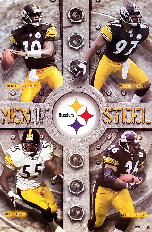 Pittsburgh Steelers MEN OF STEEL 2002 22x34 Poster - Kordell