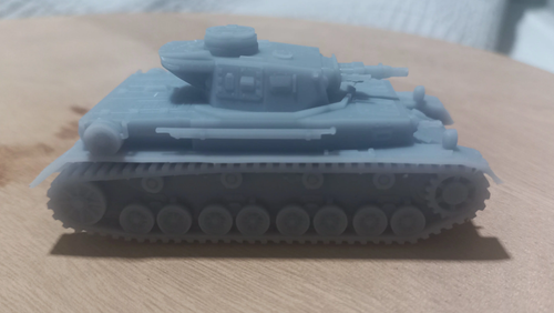 Figurine War Park Miniatures : Char Panzer IV F1 Allemand D'hiver – 1/30
