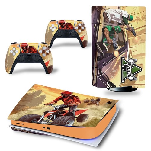 Calcomanía de vinilo adhesiva envoltura de disco PS5 para consola Playstation 5 GTA Grand Theft - Imagen 34 de 64