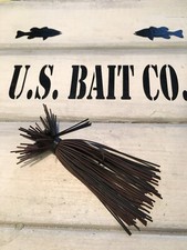Finesse Bass Jig Skirts Living Rubber Lot Of 10 Color Brown Black
