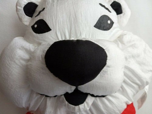 Vintage 1993 COCA COLA COMPANY Plush Polar Bear Head Memorabilia - Play By Play - Picture 2 of 12