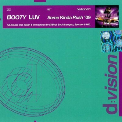 Booty Luv :  Some Kinda Rush '09  (CD Single Remixes,  Promo) (Sealed)