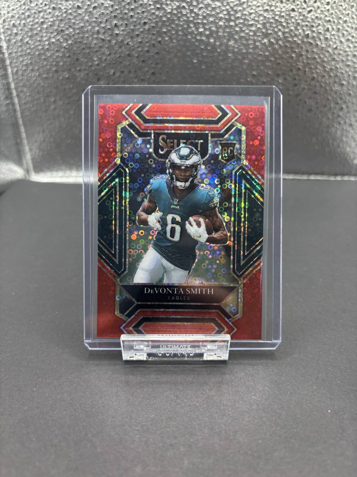 DEVONTA SMITH 2021 Panini Select #249 Red Disco Prizm 30/49