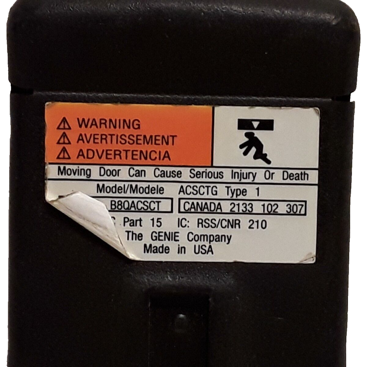 Genie overhead door single button Garage Door & gate remote opener