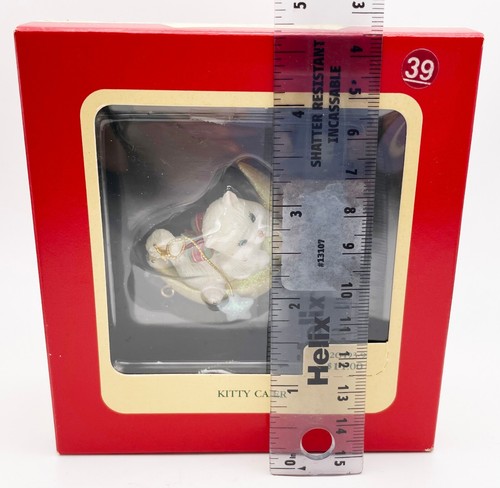 De Colección Carlton Tarjetas Colección Reliquia Gatito Alperero Gato Adorno de Navidad con Caja - Imagen 8 de 8