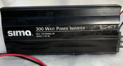 SIMA 300 Watt 300W Power Inverter SPV-3 2 AC outlets
