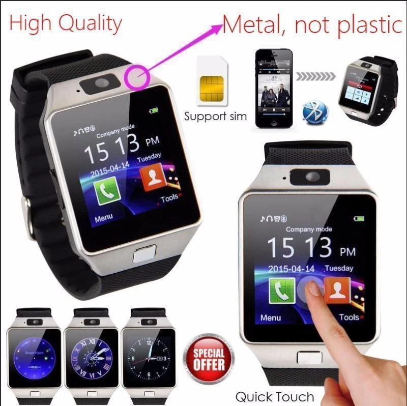 DZ09 Bluetooth Smart Watch Phone Camera For Android iPhone