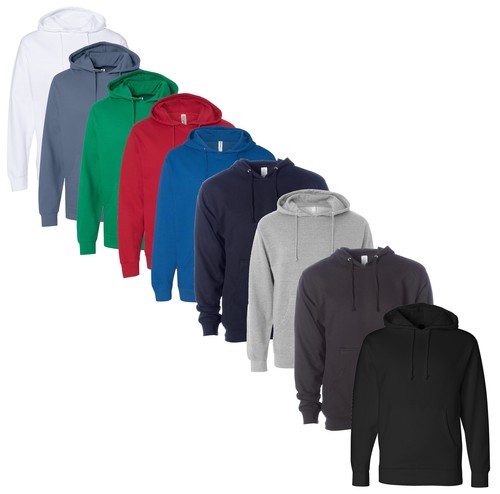 Independent Trading Co. Mens Midweight Hooded Sweatshirt Pullover - SS4500