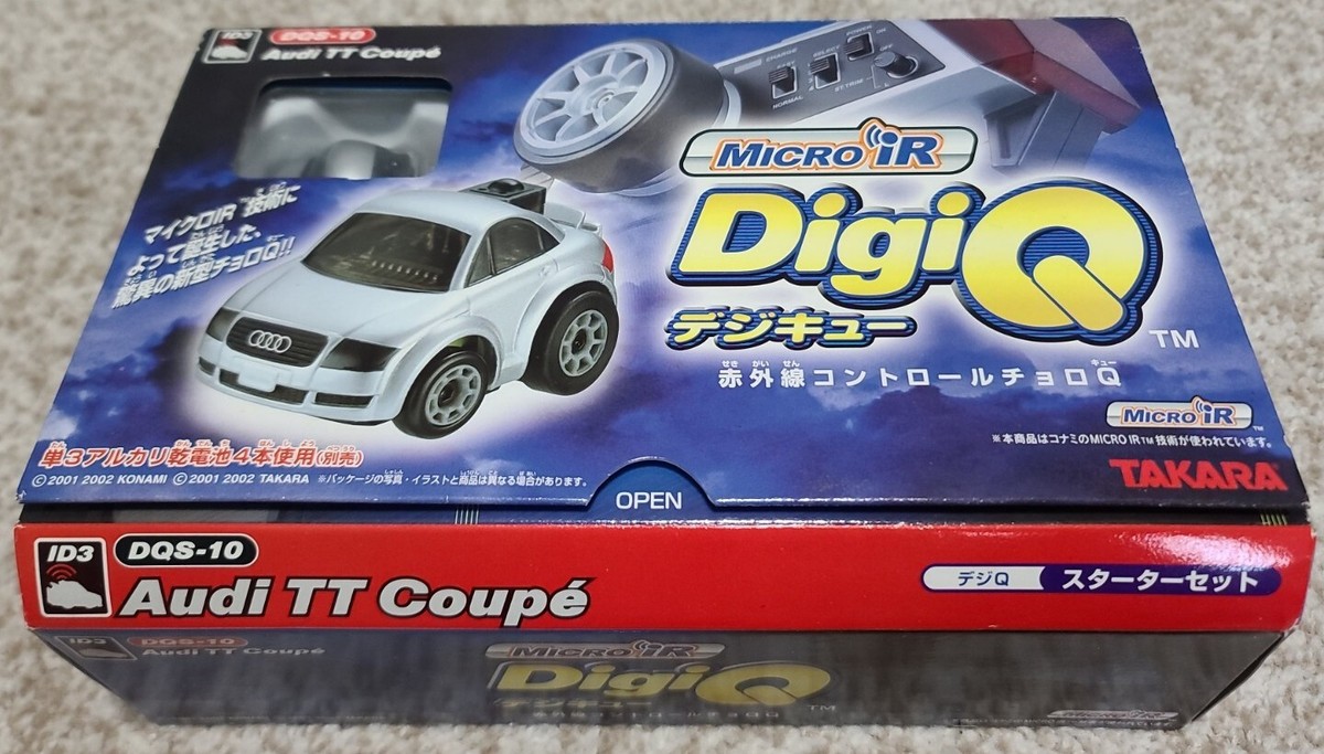 デジキュー COX NEW Beatle　TAKARA DigiQ Konami Takara Digi-Q Micro iR RC Car Grey Audi TT Coupe