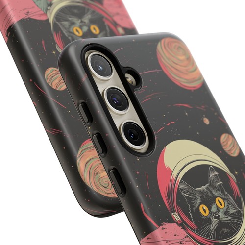 Astronaut Cat Space Kitty Retro - Phone Ink Cover Case for iPhone Galaxy Pixel - 第 208/278 張圖片