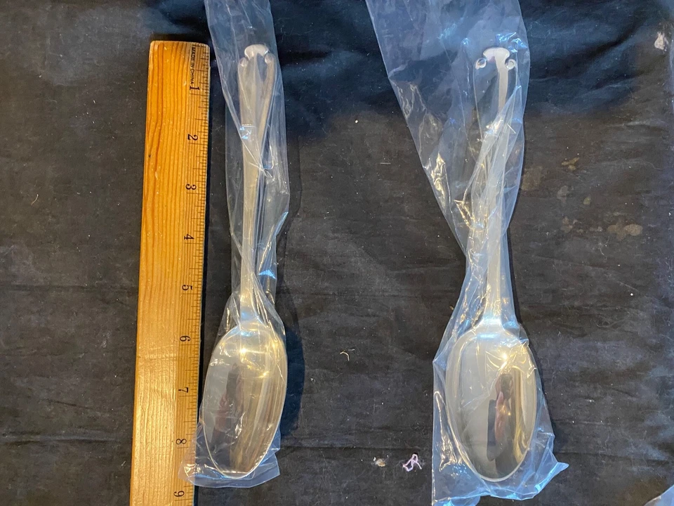 TIFFANY FLEMISH STERLING SILVER 1 SERVING SPOON 9" POLISHED TO LOOK NEW CONTACT - Image 3 of 4