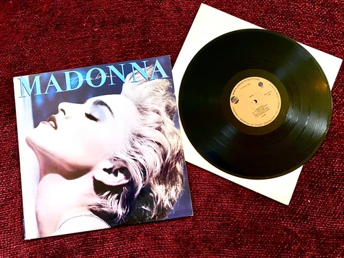 MADONNA TRUE BLUE HUNGARY ONLY ORANGE LABEL LP VINYL RECORD GONG STUDIO PROMO !