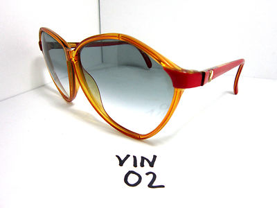 Vintage 1970s/80s VIENNA LINE Sunglasses Gradient Red Made in Austria  (VIN-02)