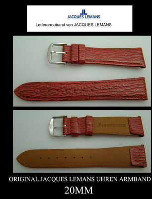 10 Pieces Wholesale 20mm Red Watch Strap Leather with Clasp