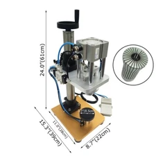 Pneumatic Bottle Crimping Machine Perfume Crimper Capper Metal Lid Cap Press