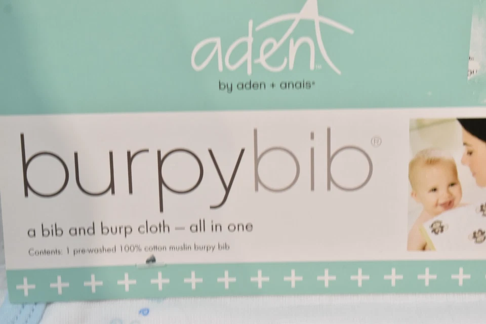 Babero/elefante de tela Burby Aden + Anais nuevo Foto 4 de 4